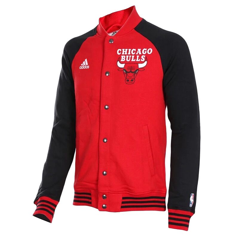 

Куртка NBA Chicago Bulls для мужчин Adidas, красный черный