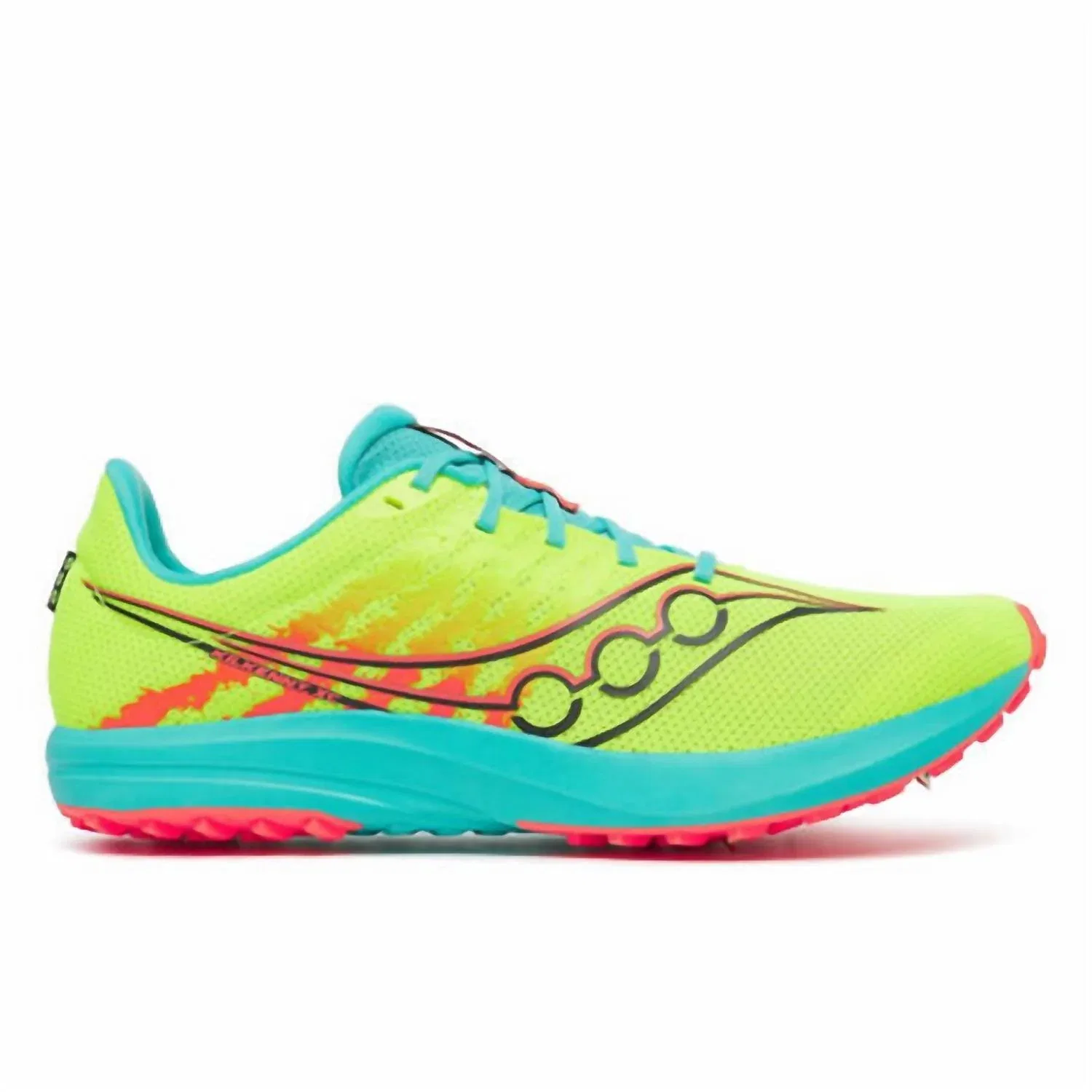 SAUCONY Мужские кроссовки Kilkenny Xc 10 с шипами, цвет Citron/mutant — фото 2