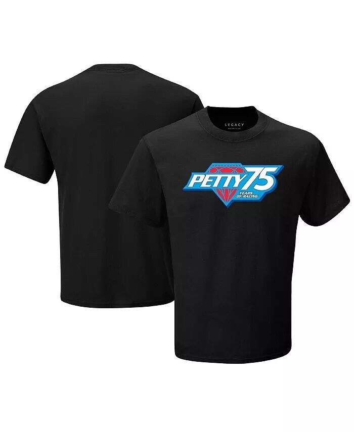 

Мужская черная футболка с логотипом Richard Petty 75th Anniversary Legacy Motor Club Team Collection