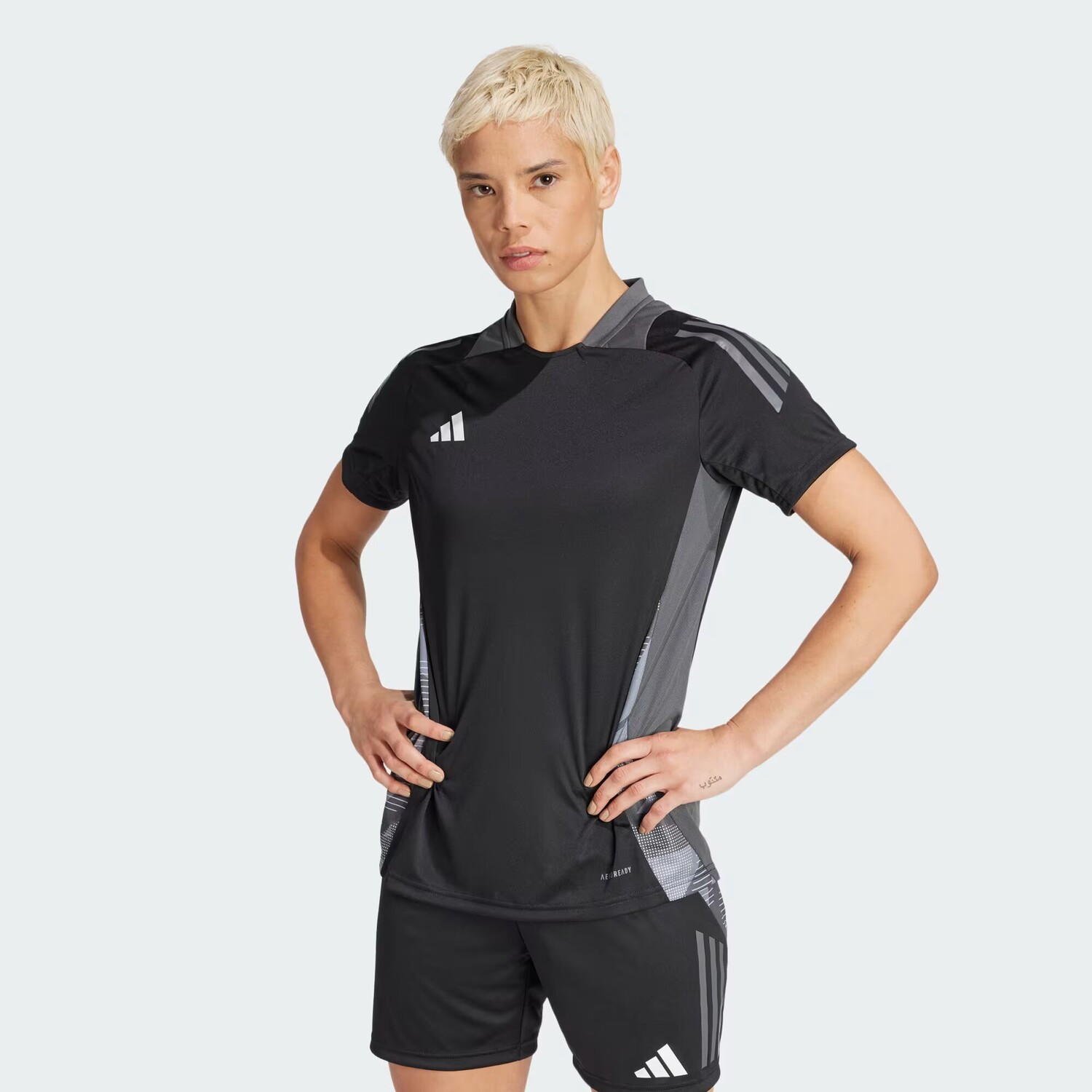 

Тренировочная майка для соревнований Tiro 24 Adidas, цвет Black/Team Dark Grey