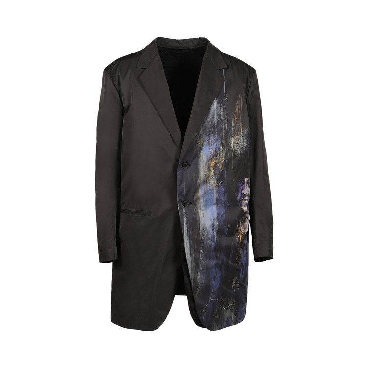 

Куртка Yohji Yamamoto Pour Homme Asymmetric Silk Tailored Jacket, Black