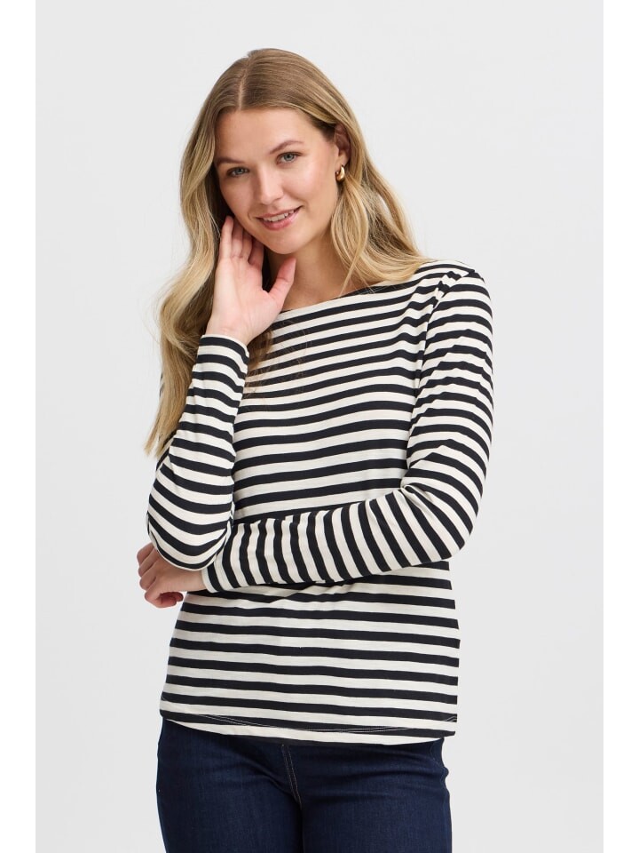 

Лонгслив Fransa Shirttop FRMYE TEE 1 20614477 modisches Longsleeve, черный