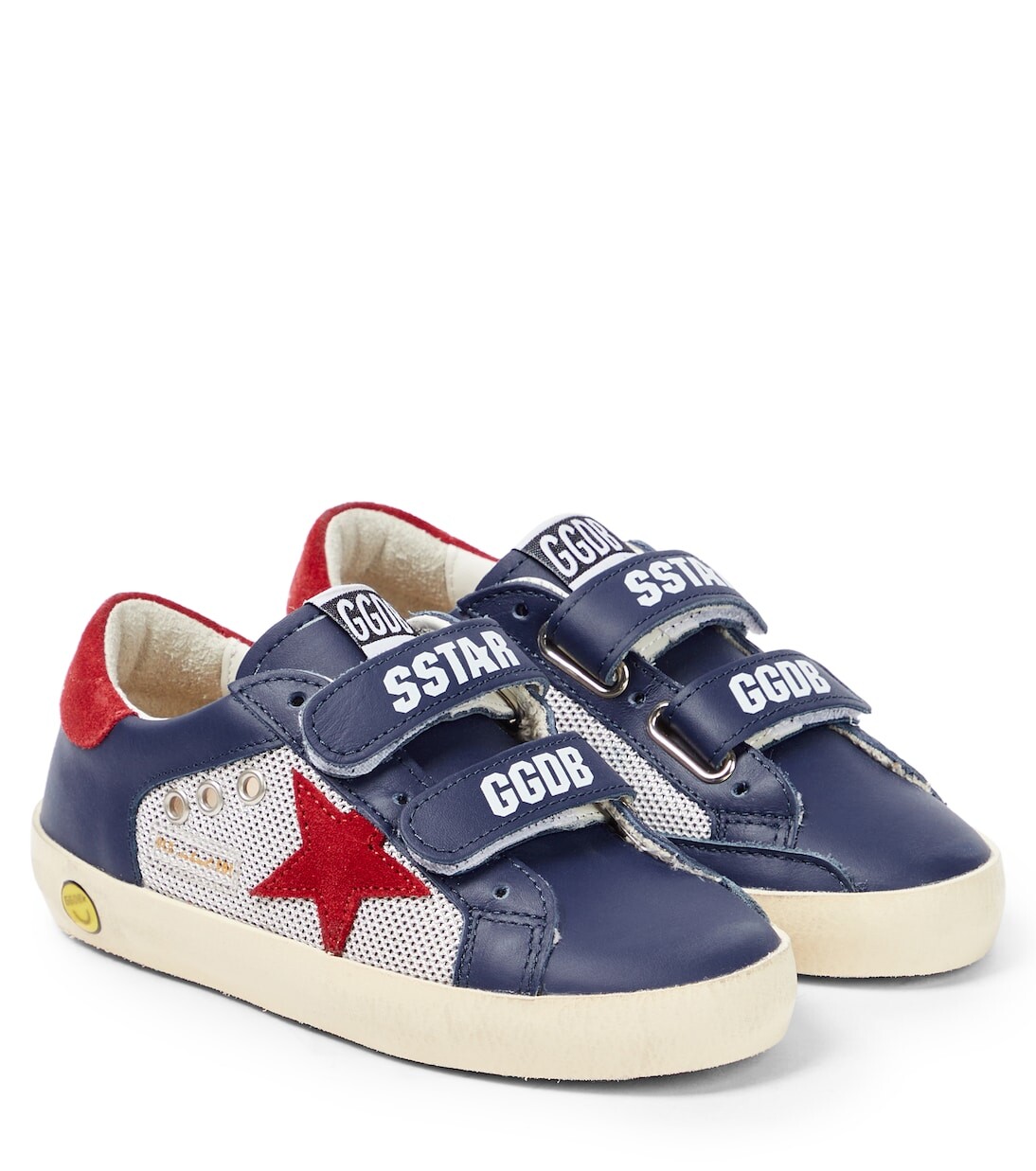 

Кожаные кроссовки old school Golden Goose Kids, мультиколор