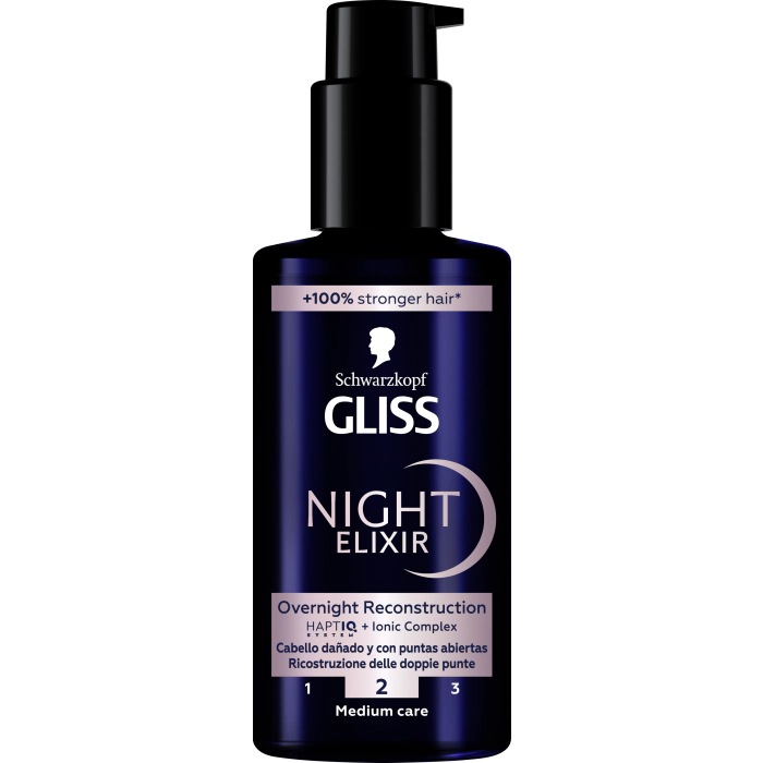 

Масло для волос night elixir reconstrucción Gliss, объем 100 мл