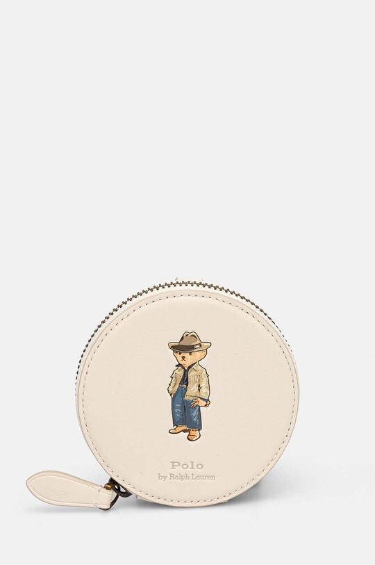 

Кожаный кошелек Polo Ralph Lauren, бежевый