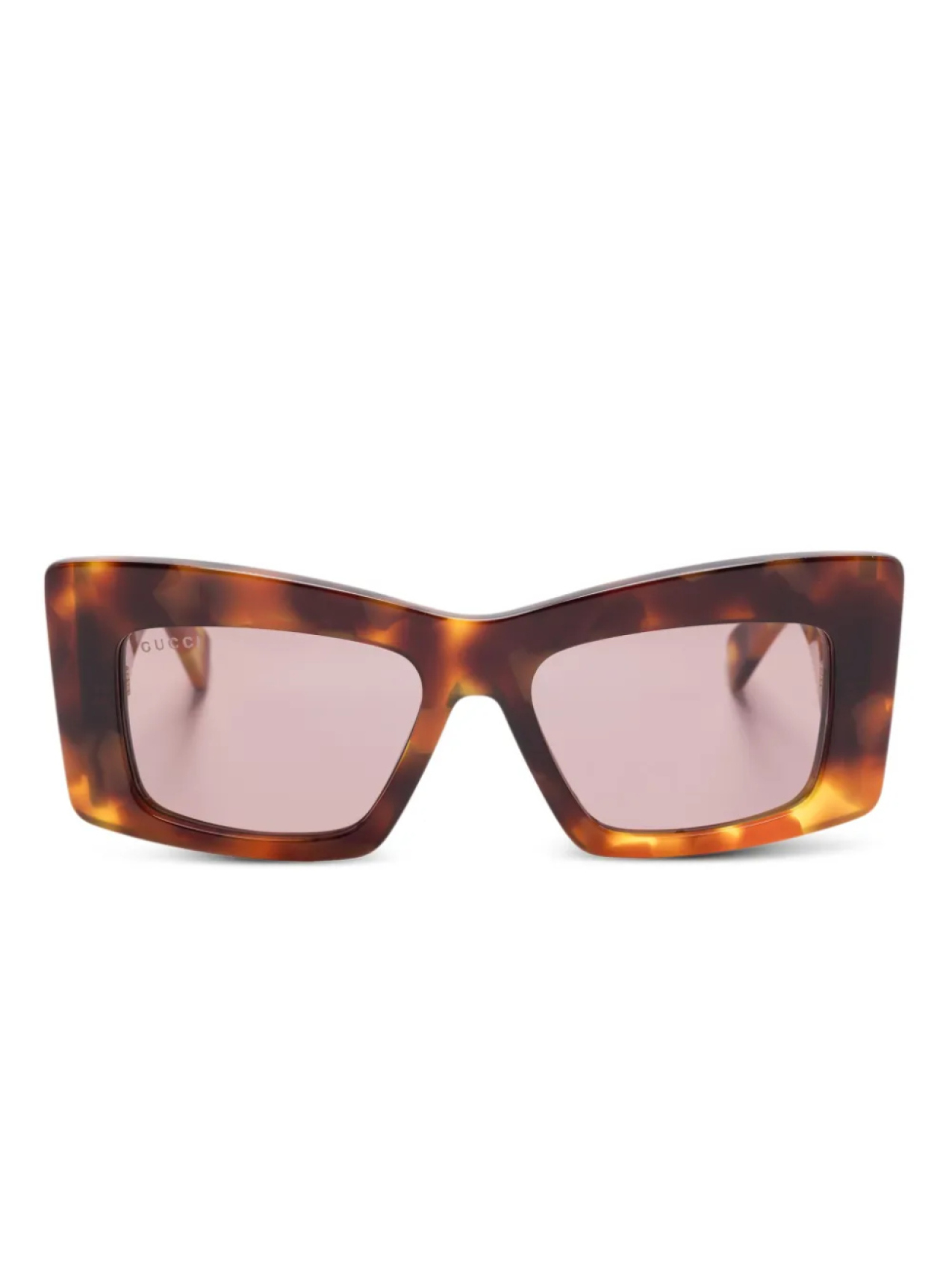 

Солнцезащитные очки в квадратной оправе Gucci Eyewear, коричневый