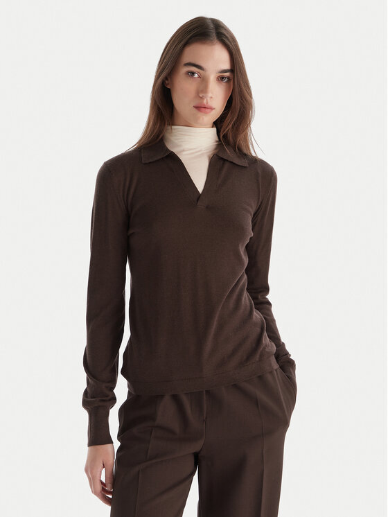 

Свитер regular fit Cappa 2525366052 Weekend Max Mara, коричневый