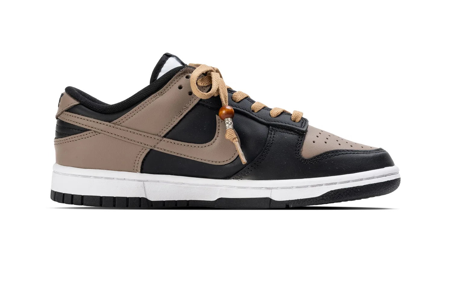 Кроссовки для скейтбординга Nike Dunk Leather Low Black Brown — фото 4