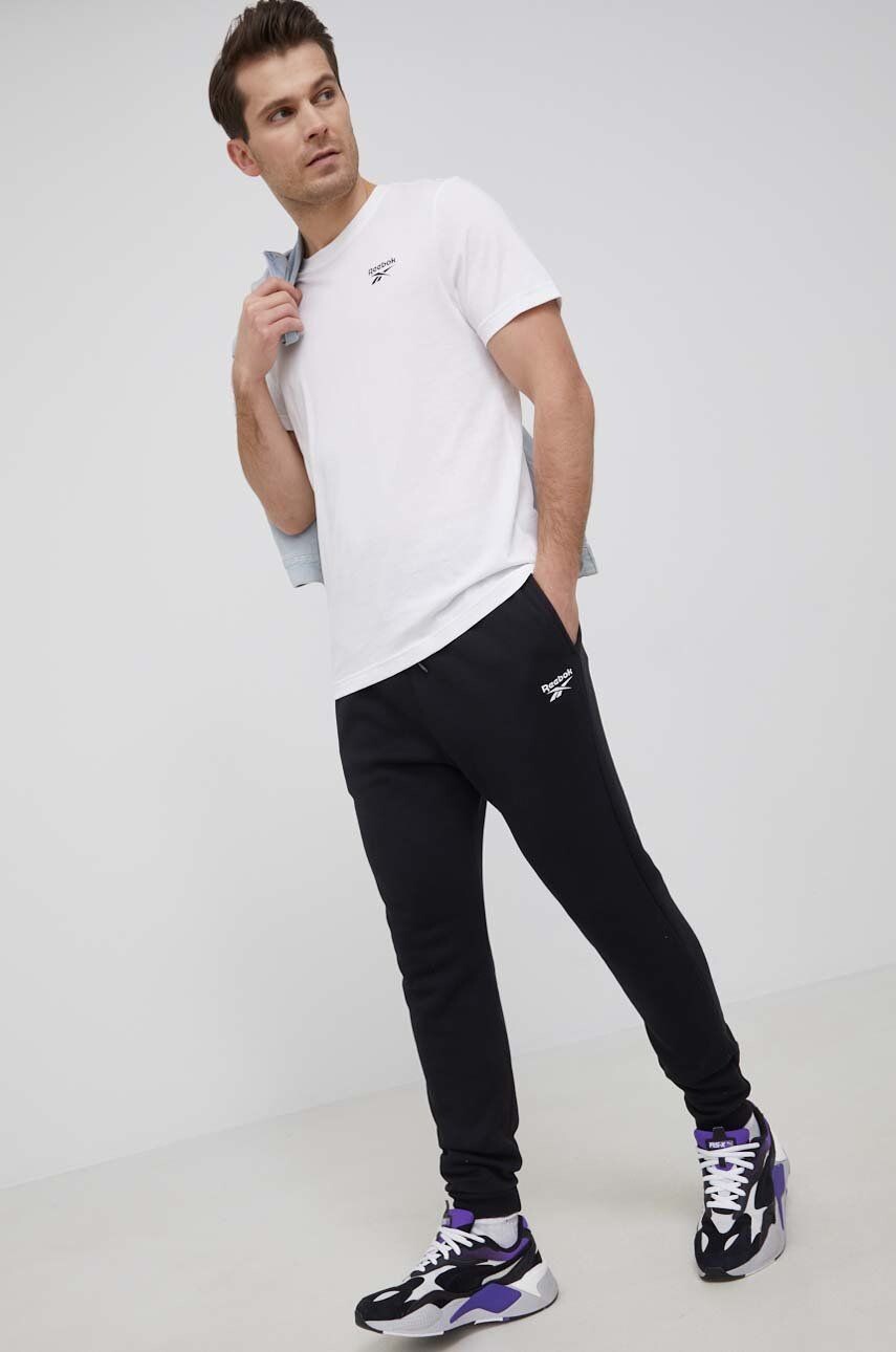 

Хлопковая футболка Reebok, белый