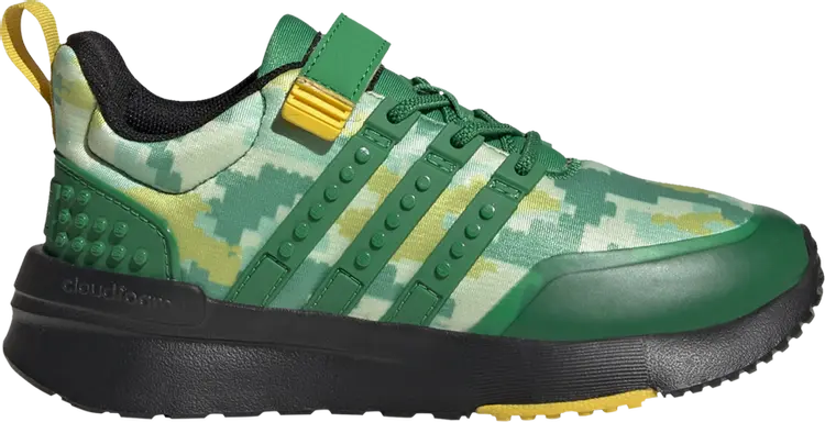 

Кроссовки LEGO x Racer TR21 EL Little Kid 'Digi Camo - Green', зеленый
