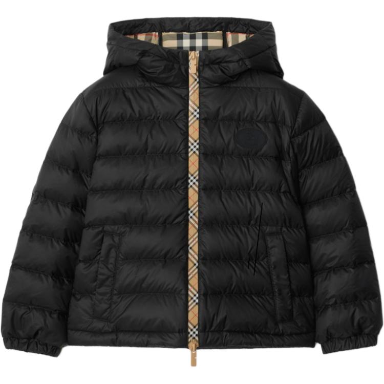 

Детская пуховая куртка FW25 Burberry, черный