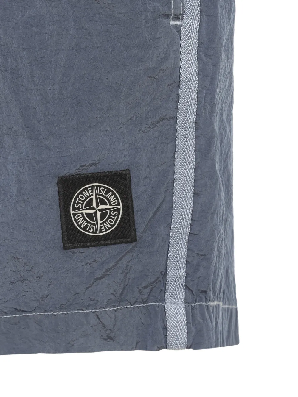 Шорты в полоску на завязках Stone Island, синий — фото 3