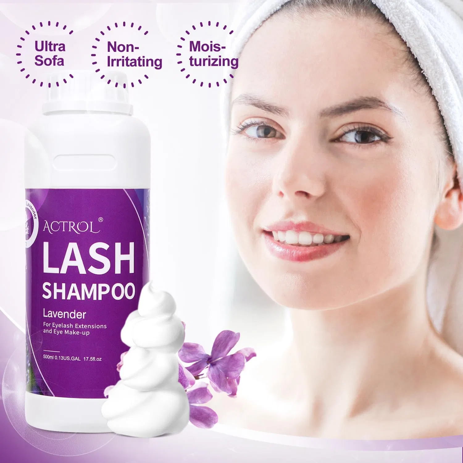 Пенка для умывания Actrol — Lavender Rush Wash, 500 мл — фото 4