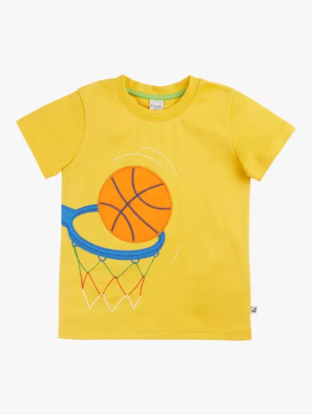 Детская бейсбольная футболка Carsen, желтая Frugi