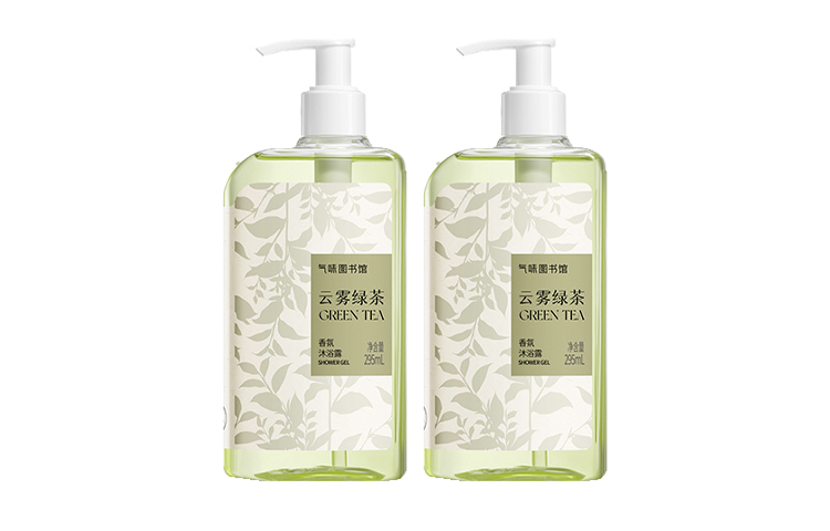 SCENT LIBRARY Гель для душа first bloom jasmine cloud mist green tea moonlit white tea, очищение и увлажнение, 295 мл — фото 3
