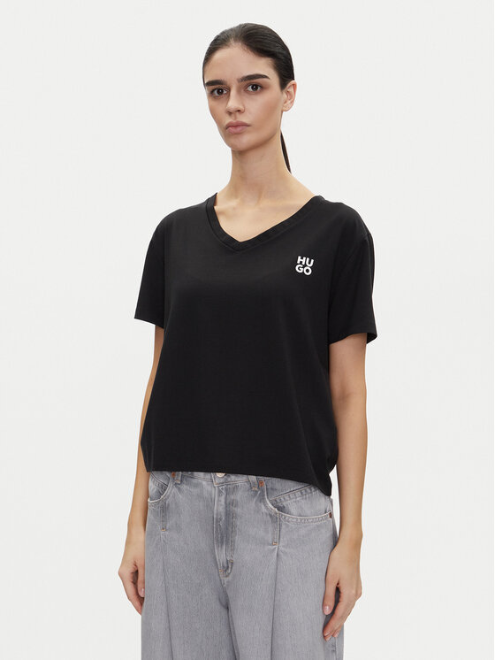 

Футболка обычного кроя Nika_T-Shirt 50540046 Hugo, черный