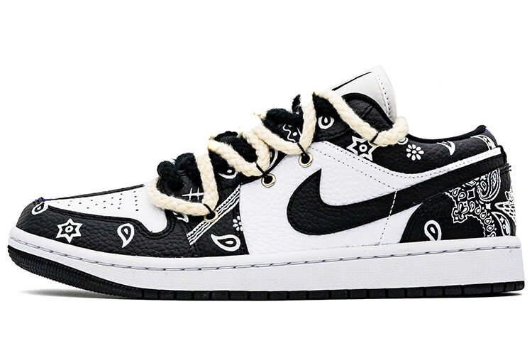 

Кроссовки Air JORDAN 1 Vintage Basketball Shoes Women's Low-Top Black Purple