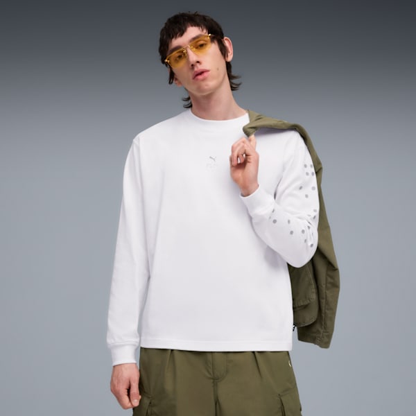 

Мужская футболка с длинным рукавом House Of Graphics Puma, белый