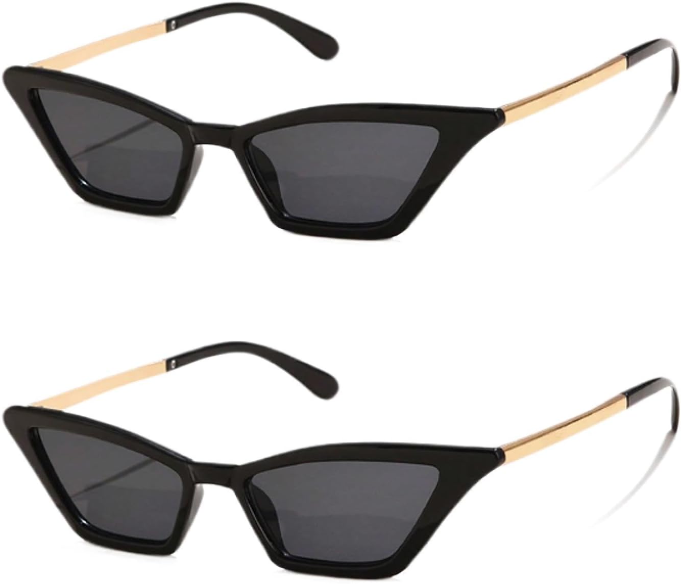 

Солнцезащитные очки с защитой от УФ-излучения UV400 | «Кошачий глаз», металлизированная оправа, черный леопардовый принт | Для женщин и мужчин, для занятий спортом на открытом воздухе и вождения DSVIGF, 2pcs Z05