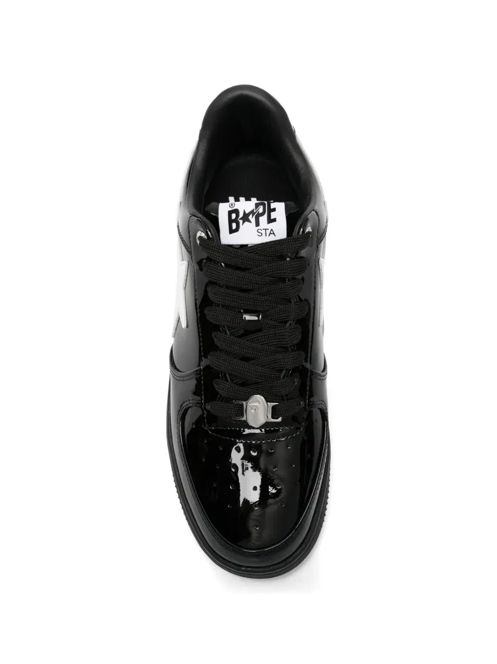 Кожаные кроссовки Bape Sta A BATHING APE, черный — фото 4