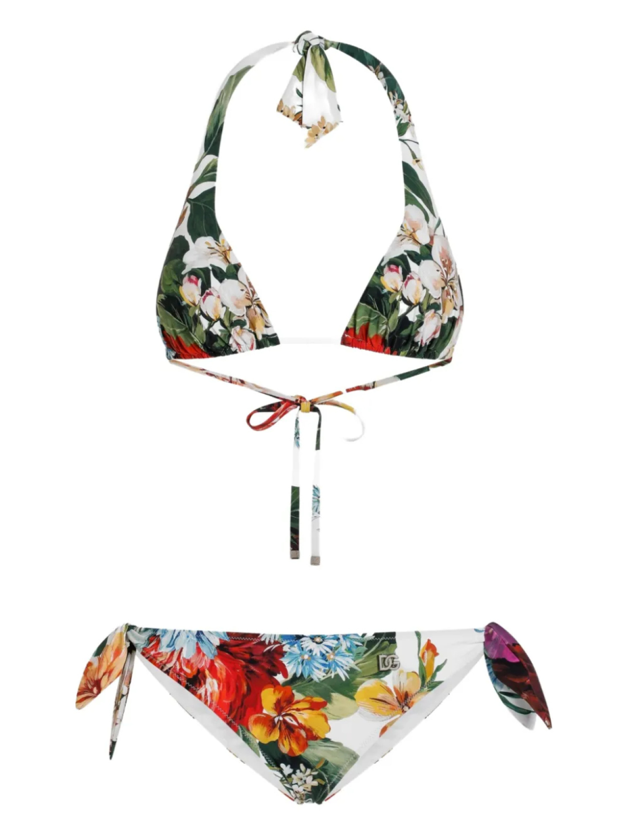

Dolce & Gabbana бикини с цветочным принтом, белый