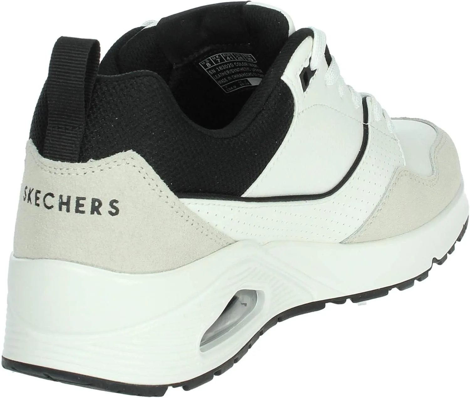 Мужские кроссовки Skechers UNO Retro One, белый/черный — фото 3