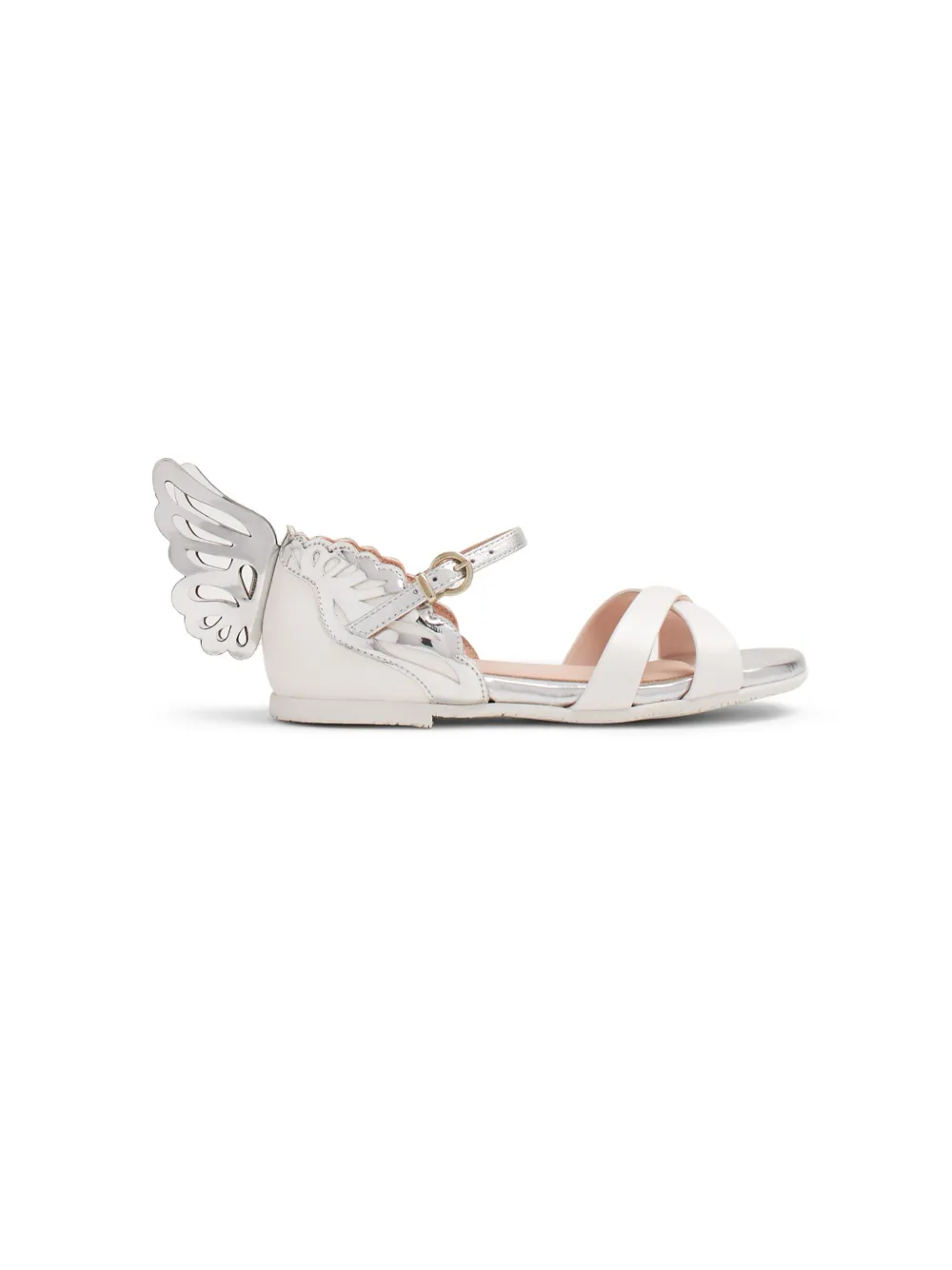 

Сандалии Evangeline Mini с нашивками Sophia Webster Mini, белый