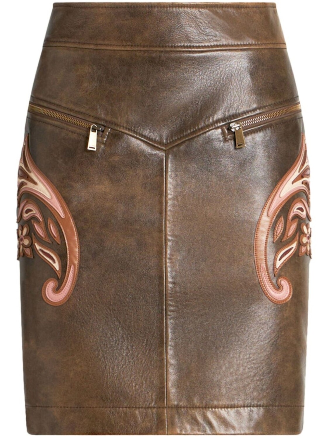 

ETRO юбка мини, коричневый