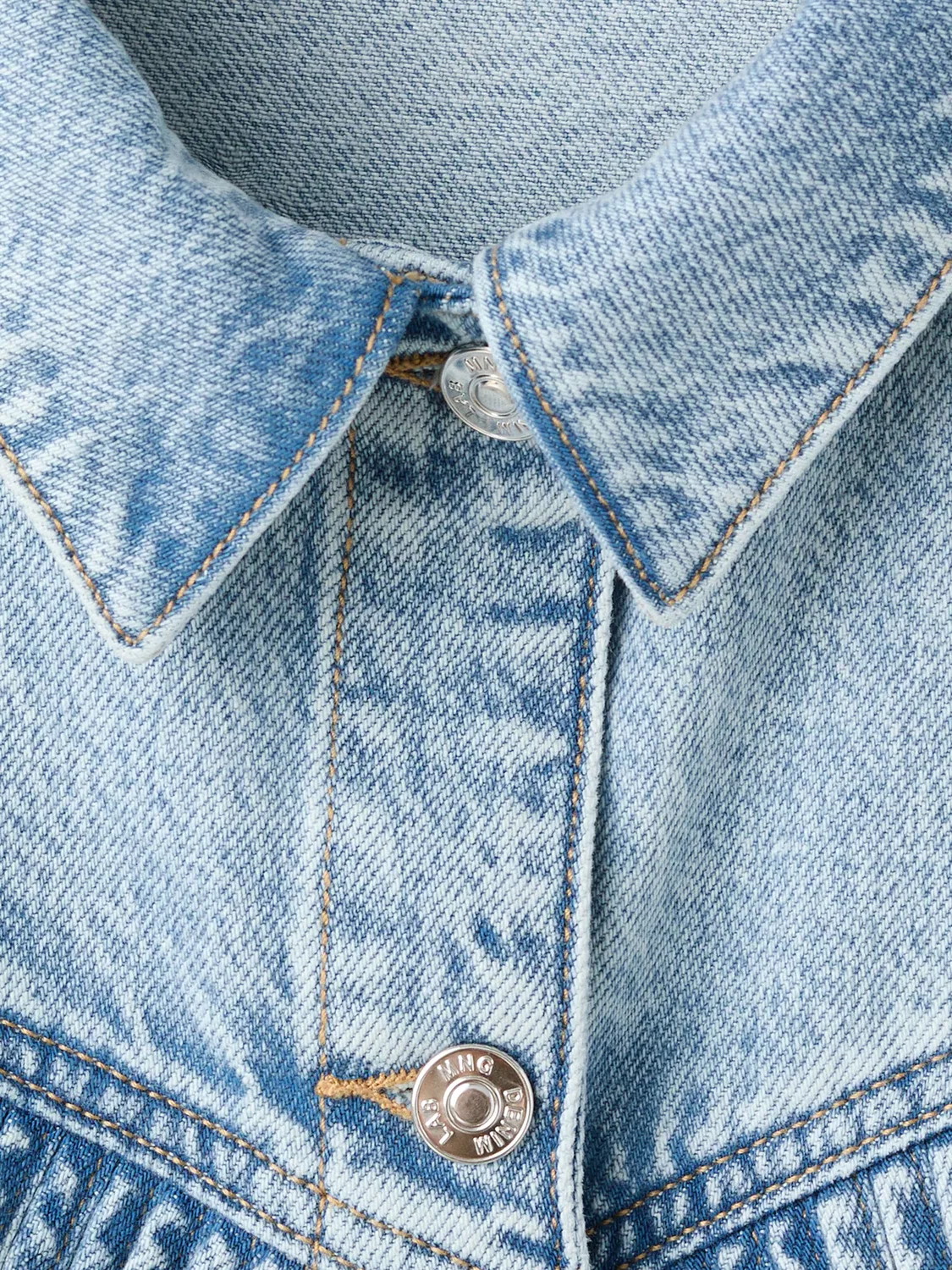 Куртка межсезонья Mango Kids, Light Blue — фото 3