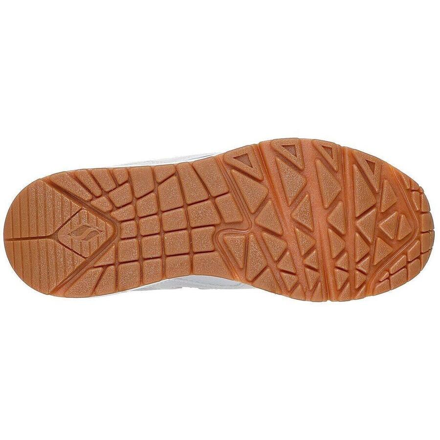 Кроссовки Skechers Uno Gen1 с волнистым блеском, белые, детские — фото 4