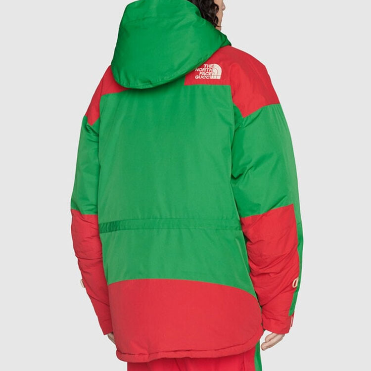 The North Face X The North Face пуховик мужской зеленый Gucci, зеленый — фото 4