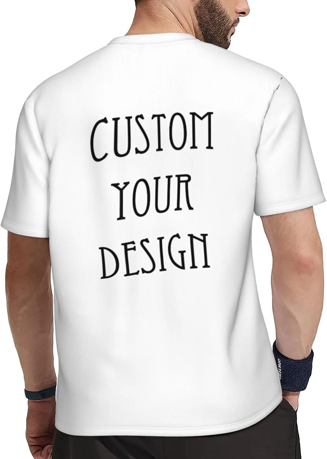 Футболка Custom для мужчин с принтом на все стороны — фото 4