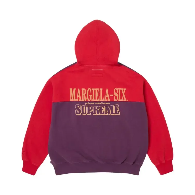 Толстовка Supreme x MM6 Maison Margiela Eagle на молнии с капюшоном, фиолетовая — фото 2