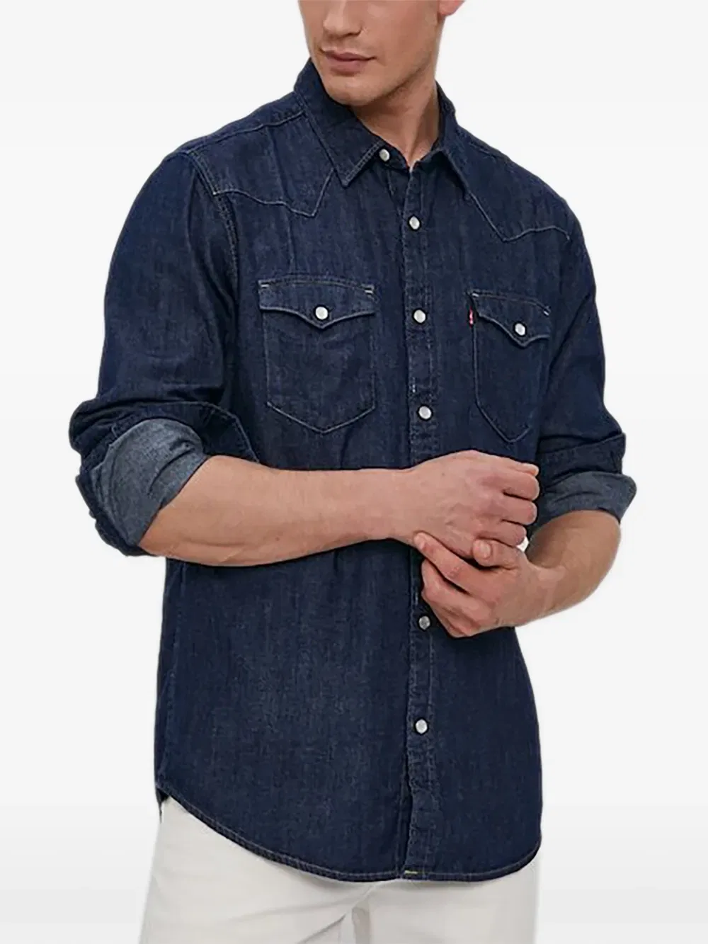 Рубашка из джинсовой ткани на пуговицах Levi'S, синий