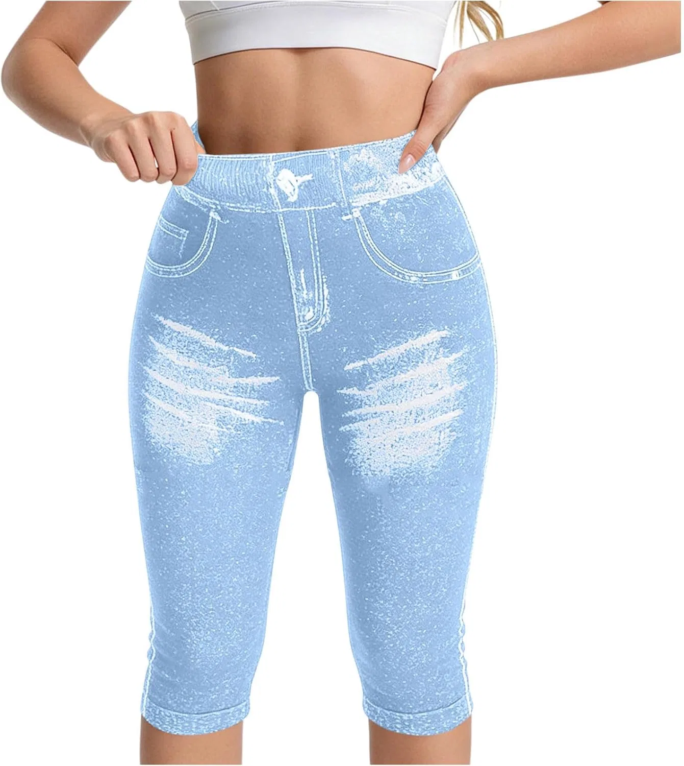 Джинсы джеггинсы, Light Blue