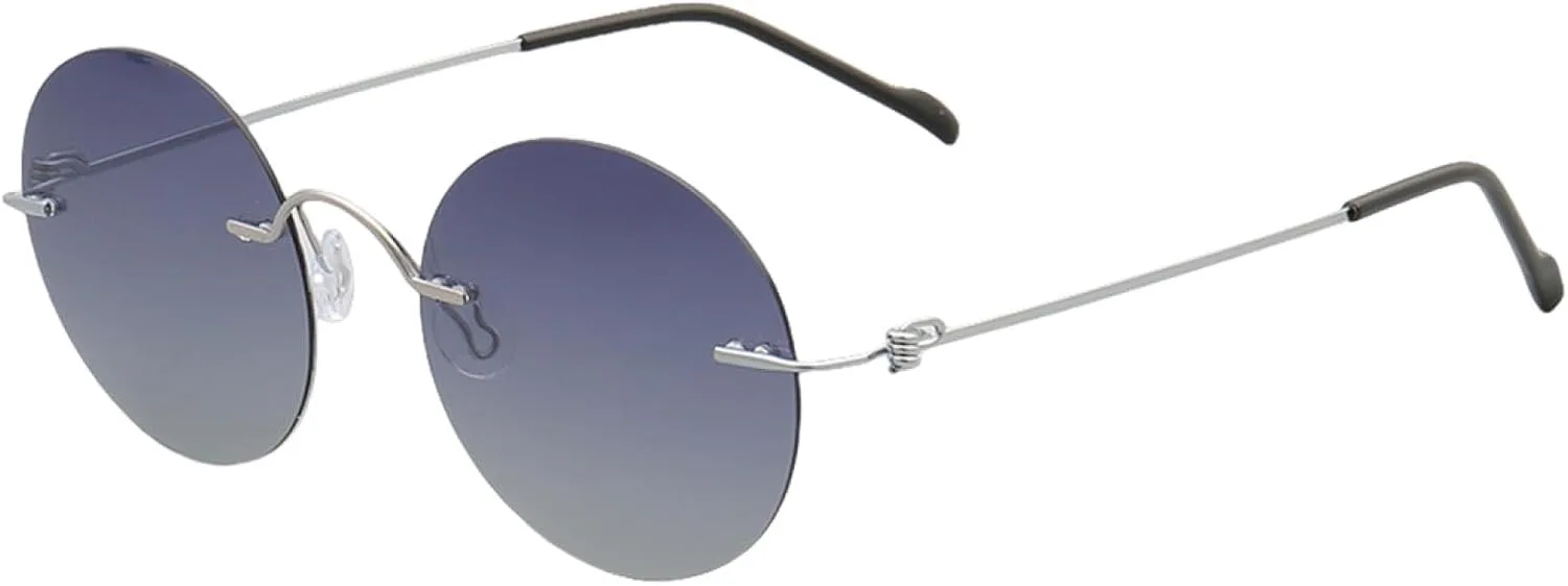 

Женские поляризованные солнцезащитные очки, мужские солнцезащитные очки, модные металлические очки с защитой от УФ-излучения UV400 TOIPASTN, 3