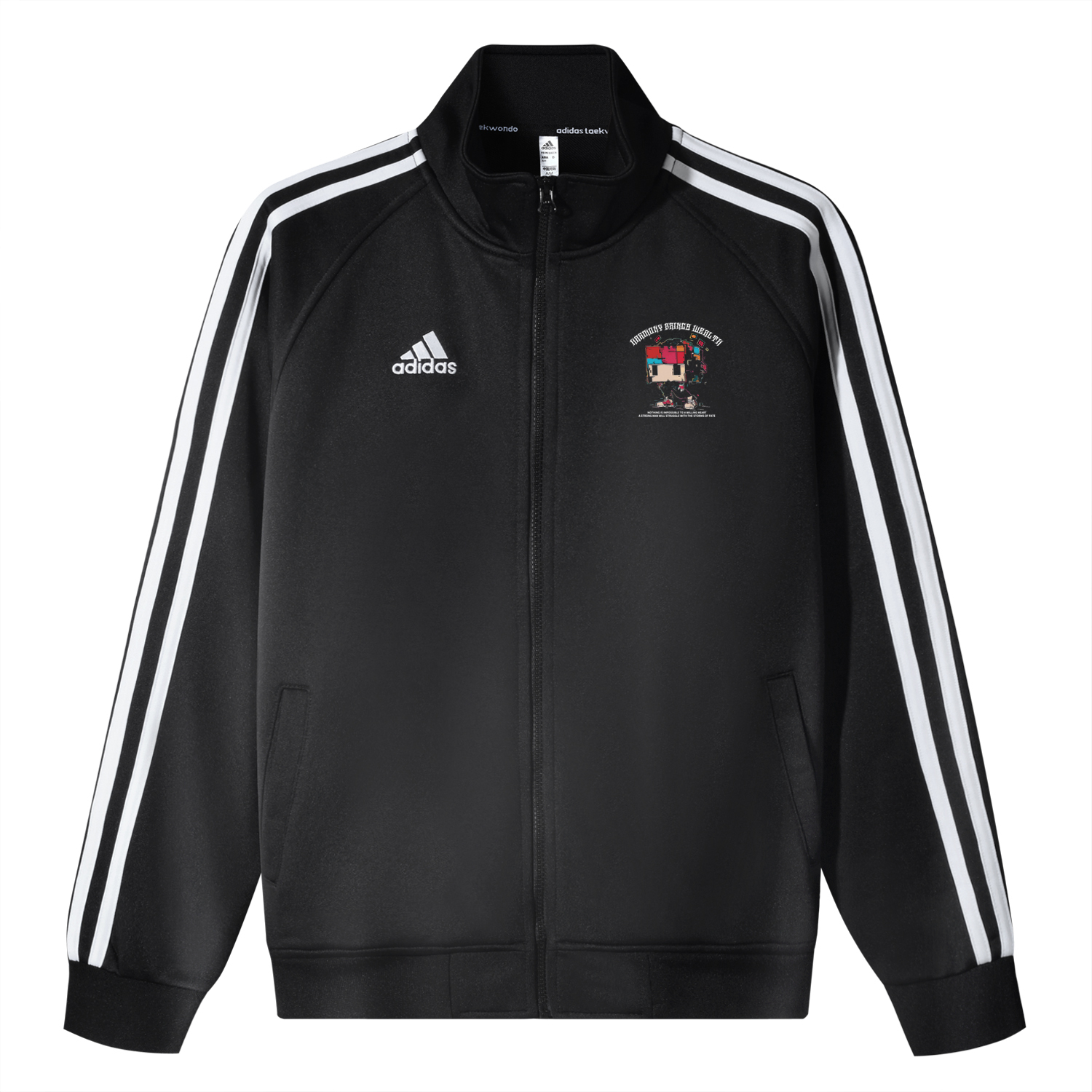 

Adidas Унисекс куртка 3-Stripes черная, Black