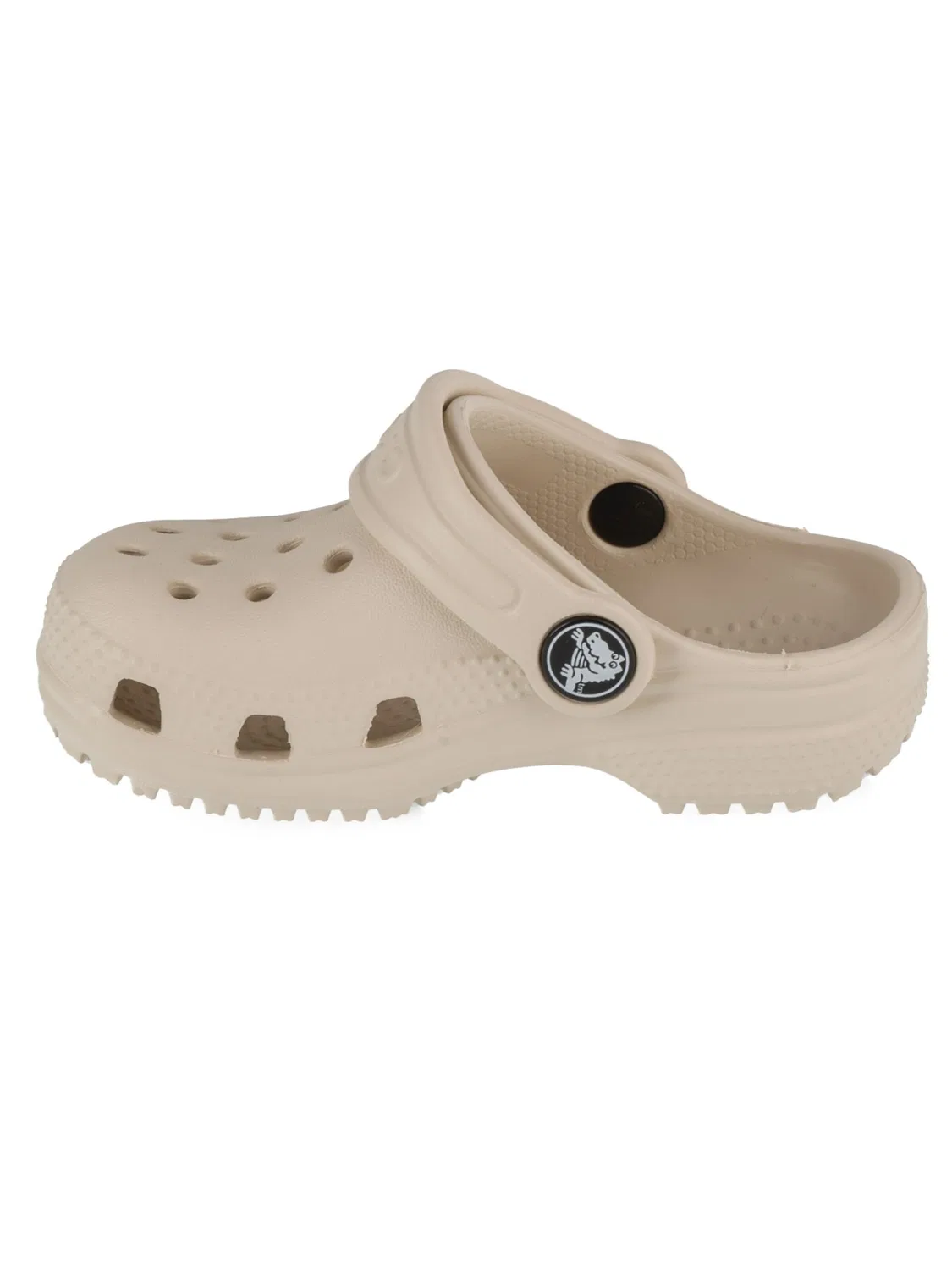 Сандалии Crocs Classic Clog Kids T светло-бежевого цвета — фото 2