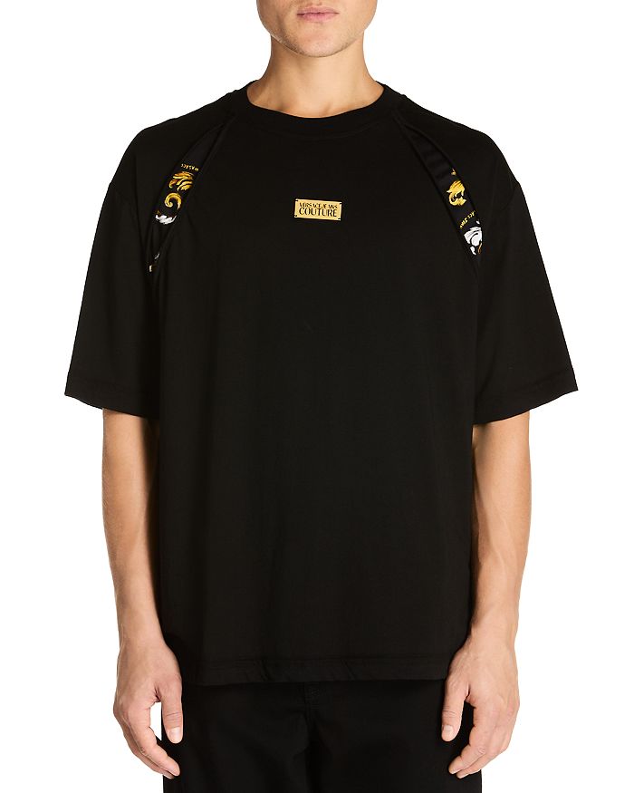 

Футболка с логотипом Panel Hardware Versace Jeans Couture, черный
