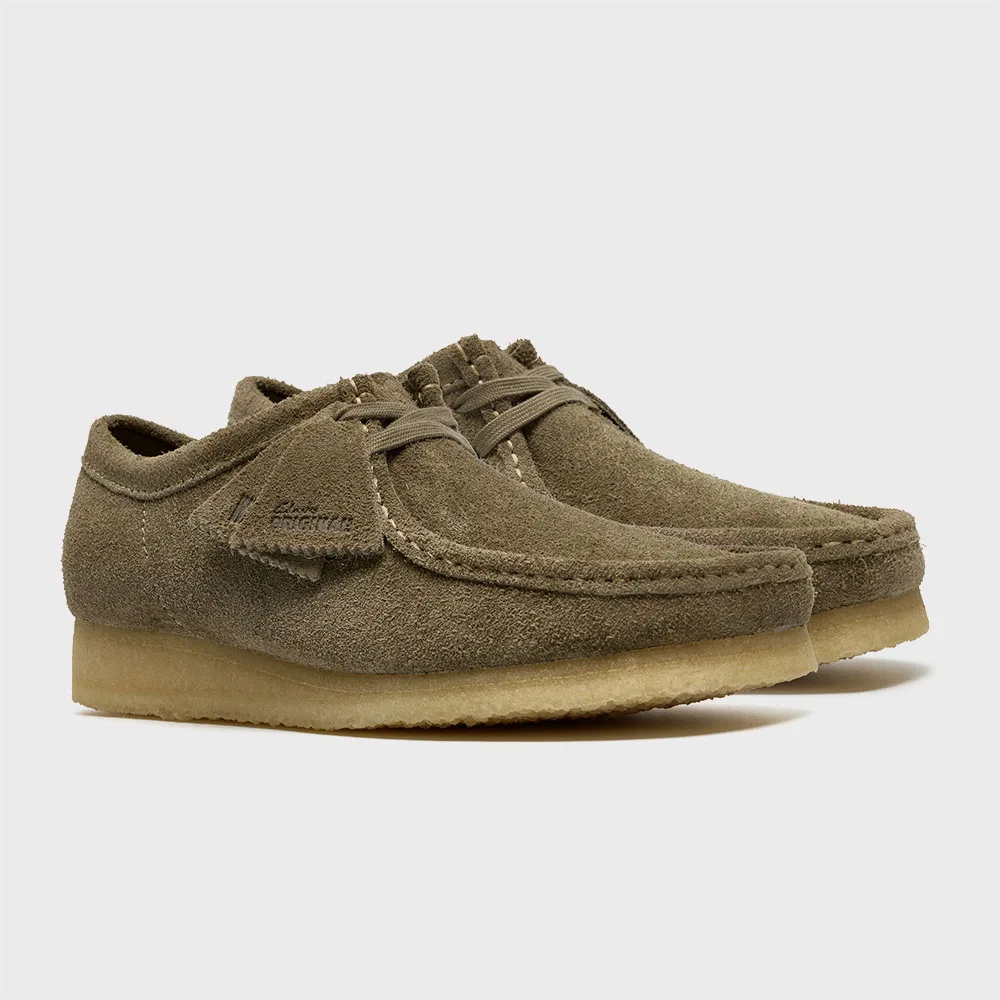 Мужские дезерты Clarks Originals Wallabee, цвет дымчато-серый замша