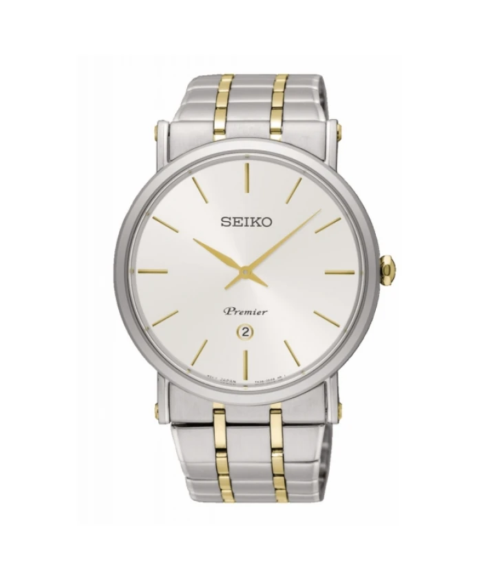 

Мужские кварцевые часы из нержавеющей стали. Seiko, серый