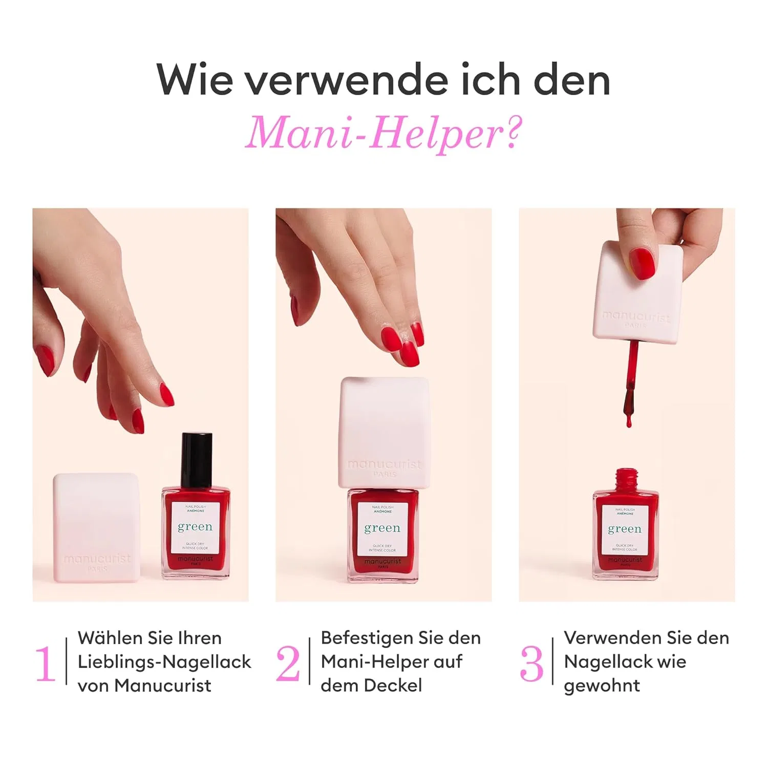 Аппликатор для лака Manucurist Mani Helper Classic Green Manucurist — фото 4