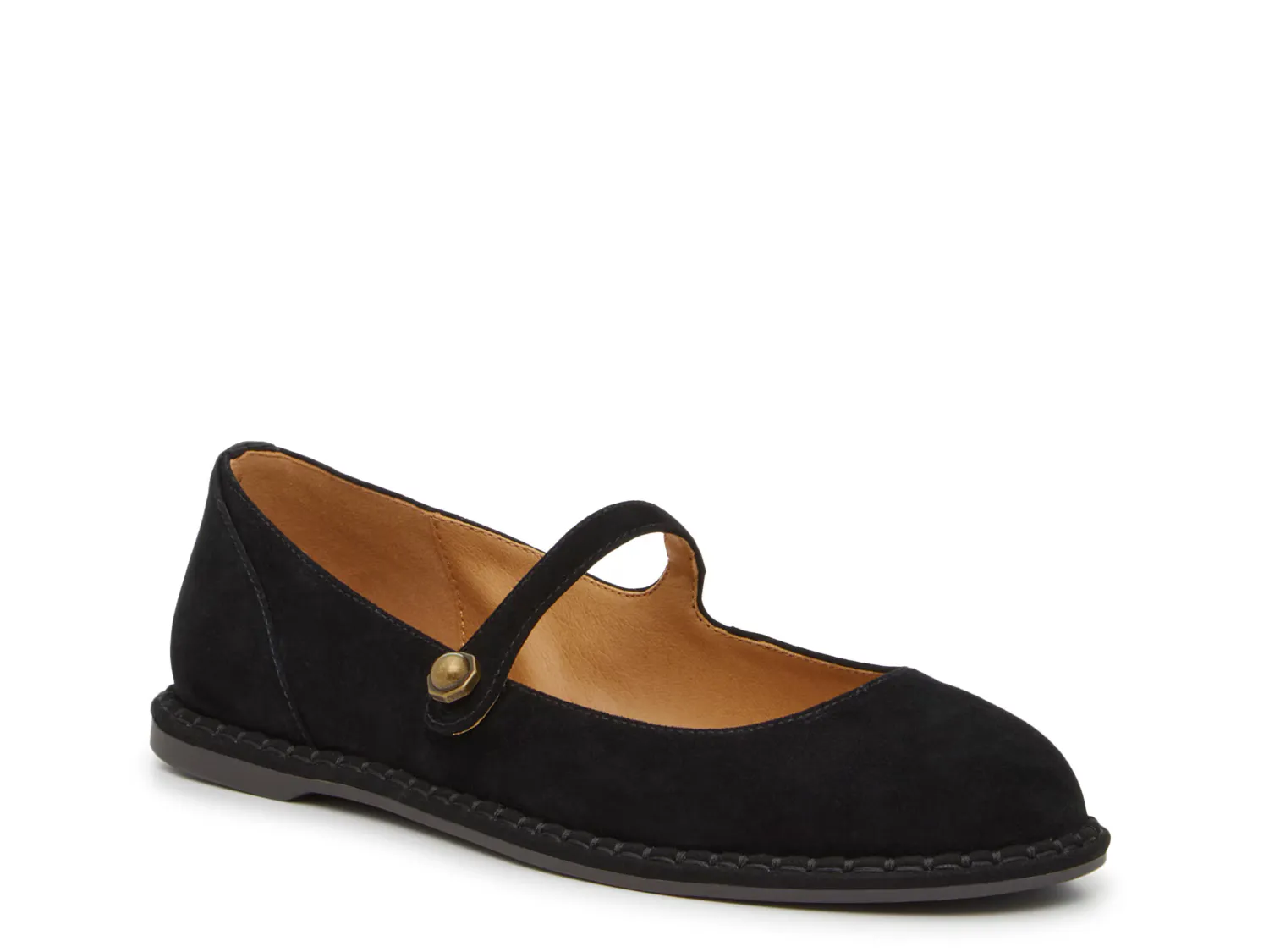

Балетки Famela Mary Jane Flat Crown Vintage, черный