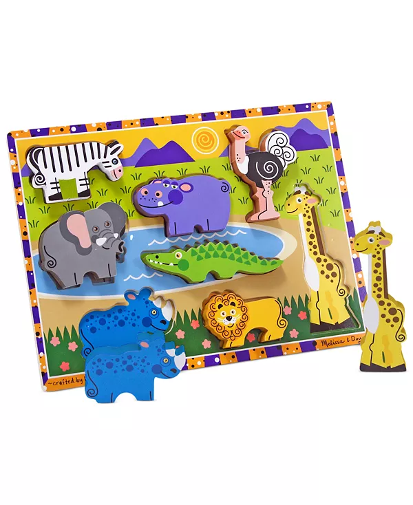 

Детская игрушка, объемный пазл «Сафари» Melissa And Doug, multi