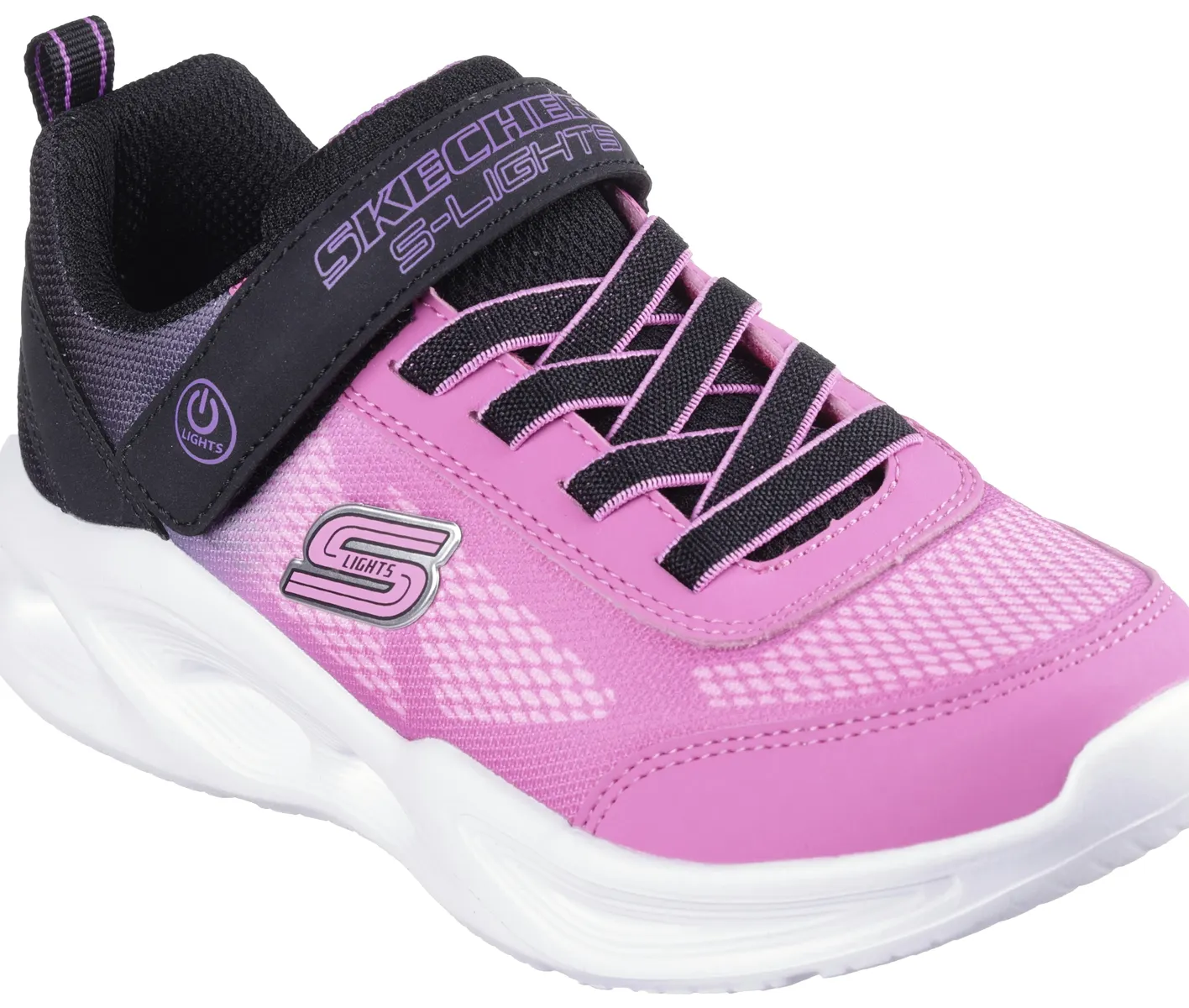 

Детские кроссовки Skechers "SKECHERS SOLA GLOW", мигающая обувь, светодиодная обувь, обувь на липучке с мигающей подошвой Skechers Kids, розовый