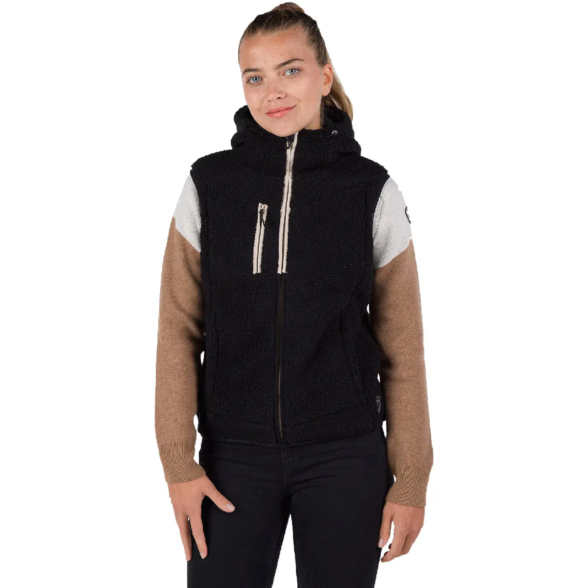 

Женский жилет Rossignol Curly Fleece, чёрный