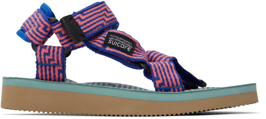 

Сине-оранжевые Сандалии DEPA-JC01 Оранжевые Suicoke