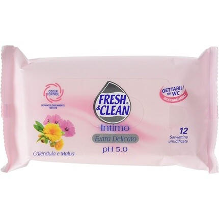 

Салфетки очищающие для интимной гигиены FRESH & CLEAN 12 шт. - Intimate Line