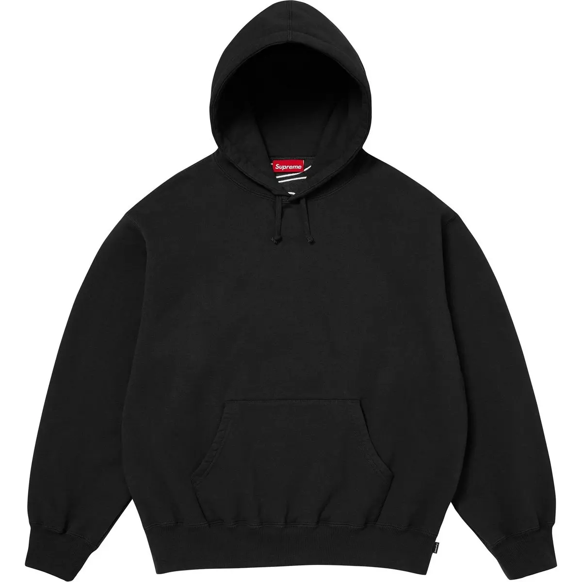 Сатиновая худи с аппликацией FW24 Supreme, черный — фото 3