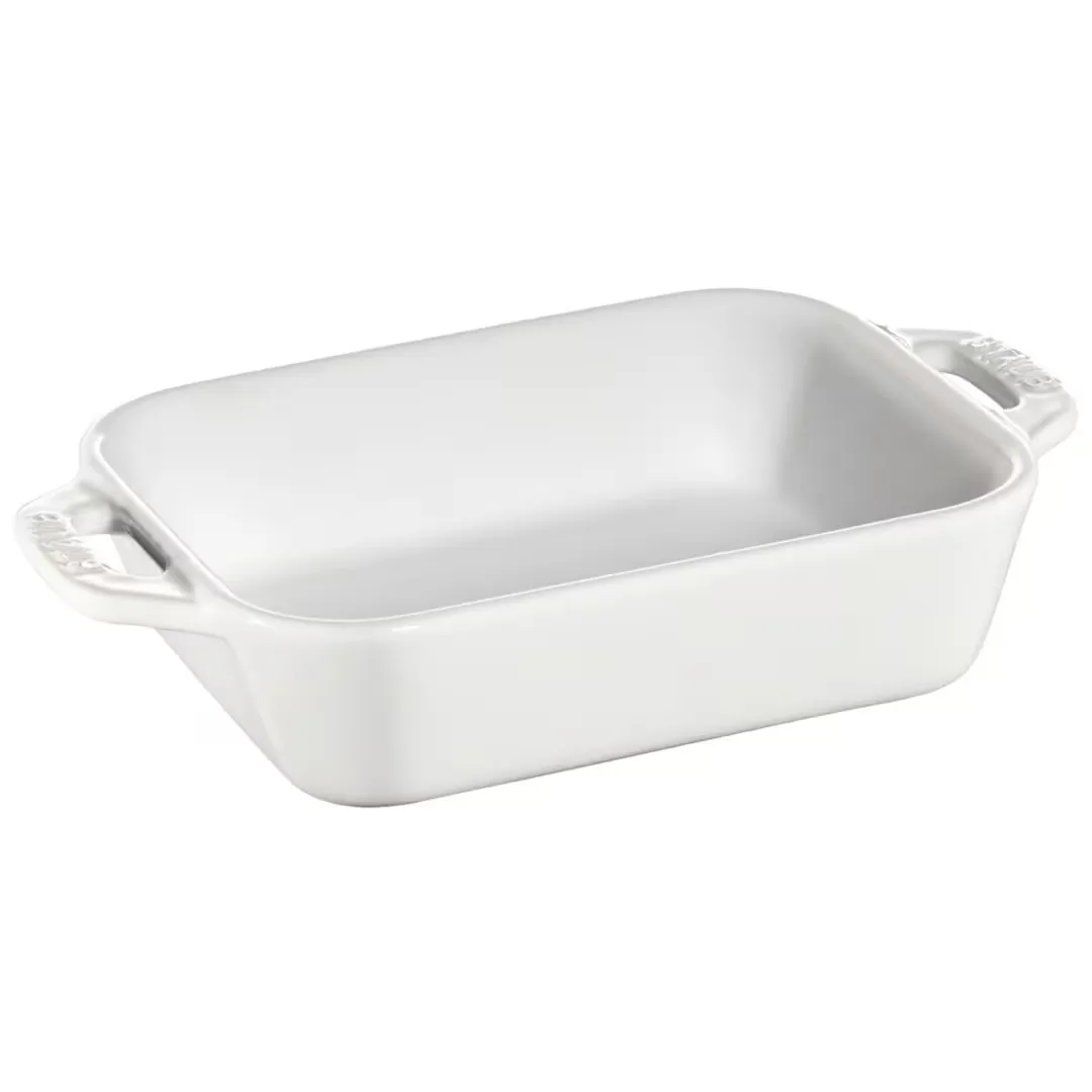 

Staub Прямоугольное керамическое блюдо, белый